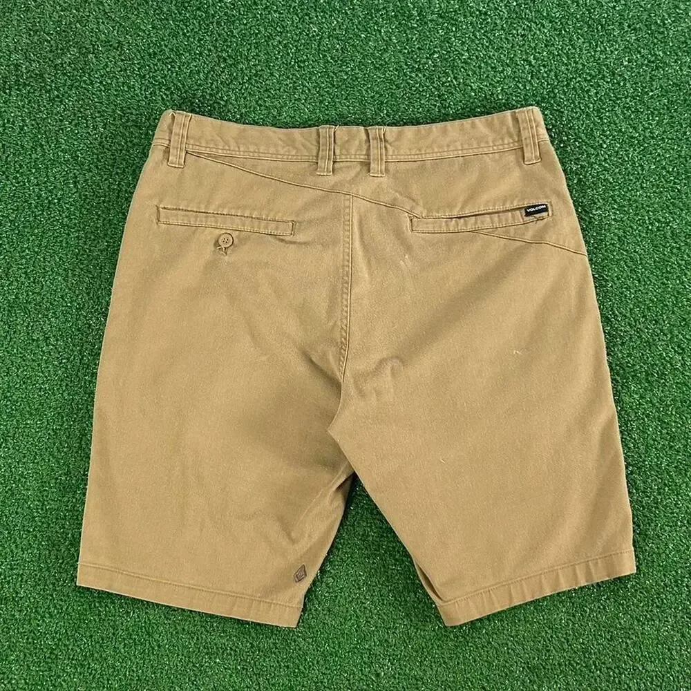 Volcom Stone Surf Skate Khaki Shorts Size 33